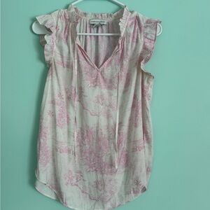 Pink Patterned Women's Top